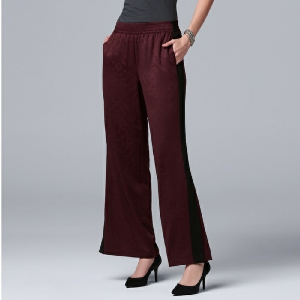 NWT Bandana Print Wide Leg Pants - Picture 2 of 8